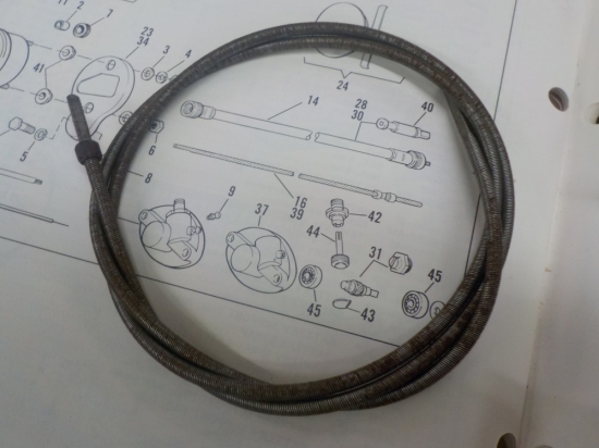AERMACCHI SPRINT "NEW OLD STOCK IN PKG" 1962-68 TACHOMETER INNER CABLE #92091-61